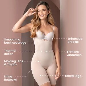 Seamless 1585 butter sculpt sculpting Invisible Thermal bodyshaper open bust